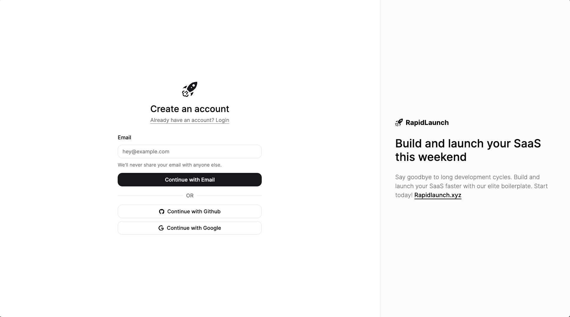 Auth and onboarding without rebuilding basics