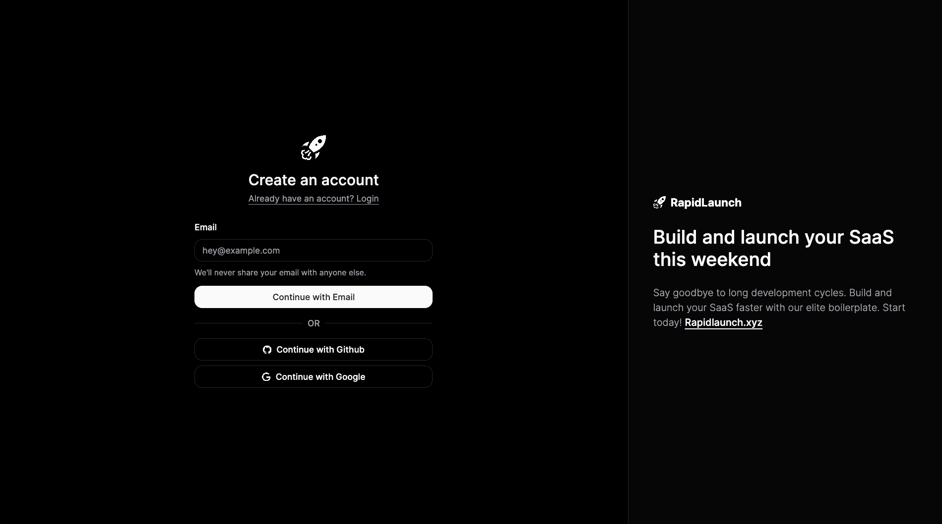 Auth and onboarding without rebuilding basics